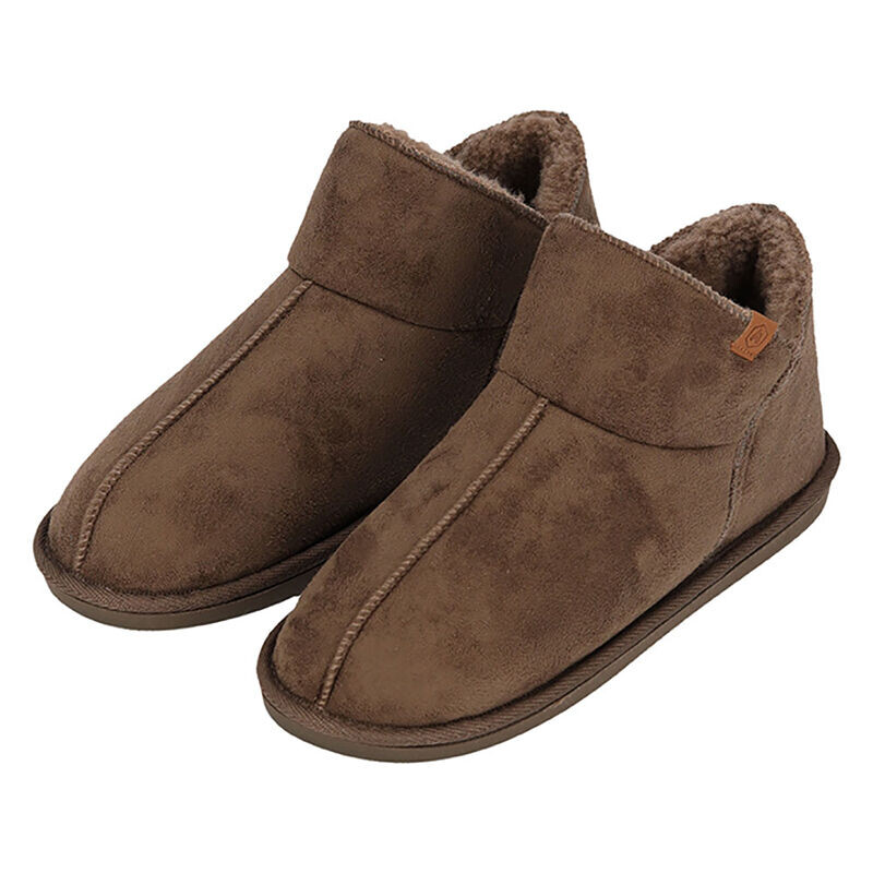 De Heat Essentials Pantoffels in de kleur taupe.