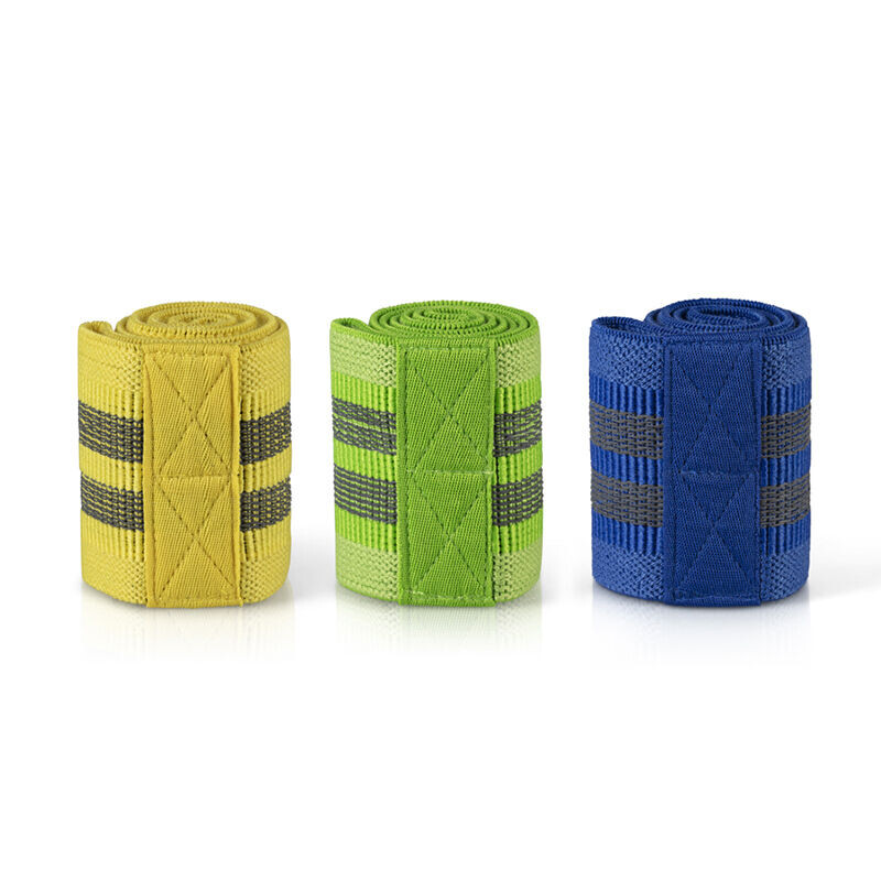 De Rebblo Weerstandsbanden bestaat uit een set met een lichte, medium en zware weerstandsband. 