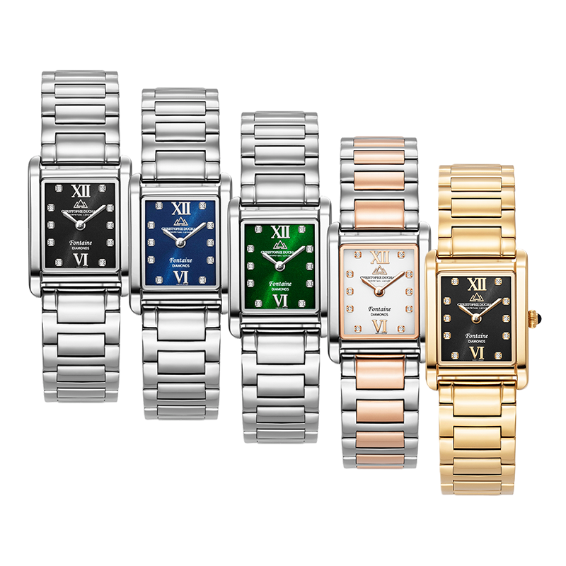Het Christophe Duchamp Fontaine Dames Horloge