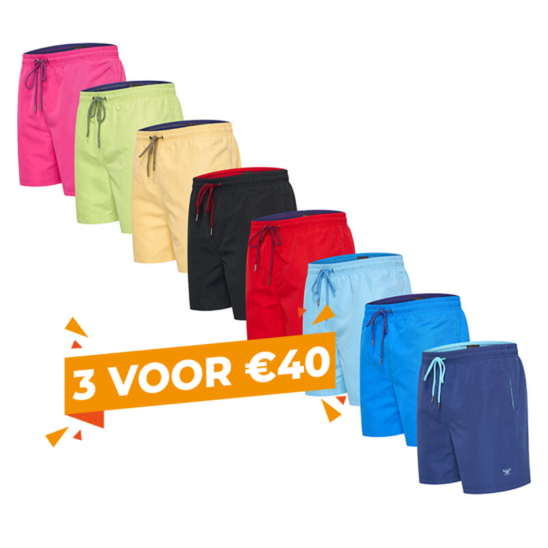 De Cappuccino Zwembroek Portofino is verkrijgbaar in 8 verschillende kleuren. 