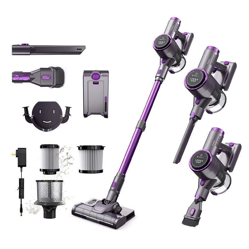 FlinQ V8 stofzuiger met accessoires en kruimeldieffunctie