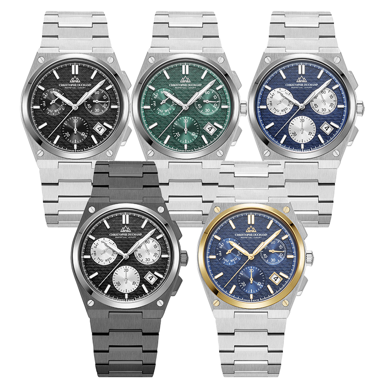 Christophe Duchamp Herenhorloge Attitude Chrono in alle kleuren