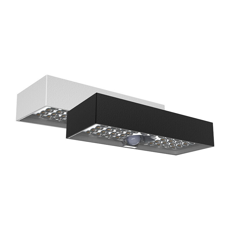 FlinQ Solar Brick Wandlamp in zwart en wit 
