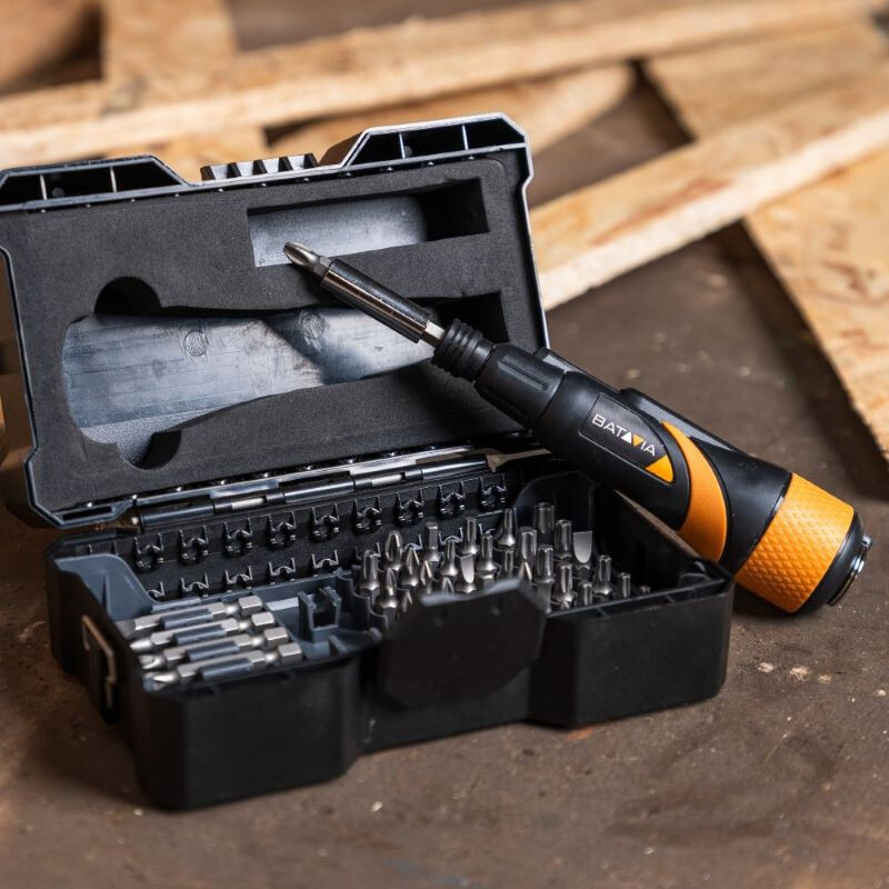 Batavia Maxxgrip 3.6V Accu Schroevendraaier met 44-delige Bitset & Opbergkoffer