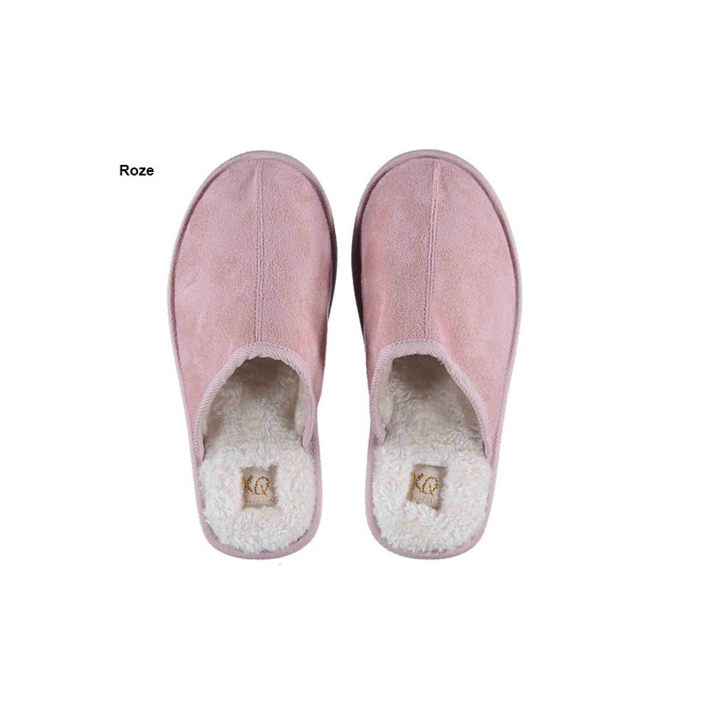 De Apollo Pantoffels in roze. 