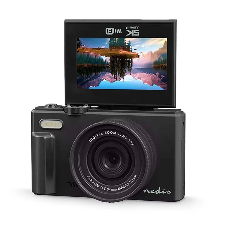 Nedis Digitale 5K Flip Camera met uitgeklapt 3 inch flip-scherm
