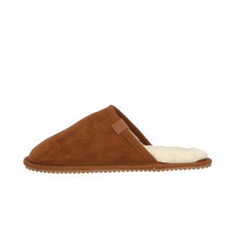 De Apollo Pantoffels in cognac.