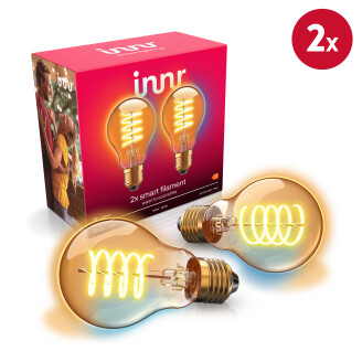 Innr Zigbee Filament Standaard Lamp E27 Instelbaar Wit - Duopack (4 stuks)