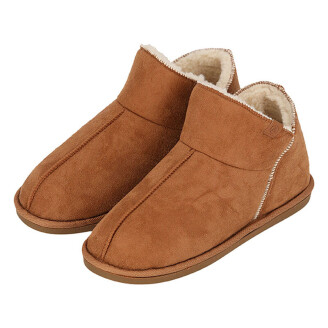 De Heat Essentials Pantoffels in de kleur cognac.