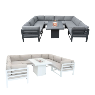 Modulaire Tuinmeubelset met Vuurschaal