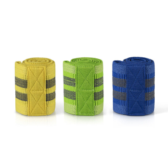 De Rebblo Weerstandsbanden bestaat uit een set met een lichte, medium en zware weerstandsband. 