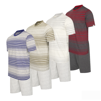 De Cappuccino Korte Pyjamaset Venezia is verkrijgbaar in 4 kleuren.