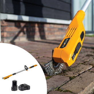 2e Kans Batavia Fixxpack 12V Fixxbrush Onkruidborstel met 2ah Accu en Snellader
