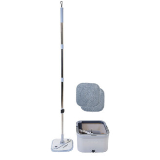 De Nexxt Roterende Mop met Uitwringemmer en dweilpads. 