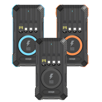 De Multicharge 4 Alles-in-één Powerbank in 3 kleuren.