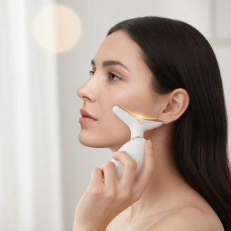 EMS- en LED Anti-Aging Gezichtsreinigingsapparaat