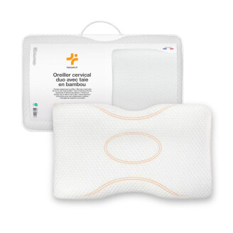 INPHYSIO Ergonomisch nekkussen Duo met bamboe kussensloop