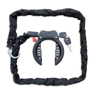 Ringslot met ketting 100cm