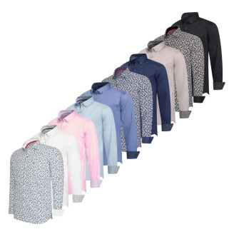 Het Cappuccino Overhemd San Remo is verkrijgbaar in verschillende kleuren en stijlvolle prints. 