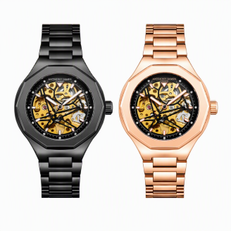Anthony James Heren Horloge Sports Skeleton Automatic