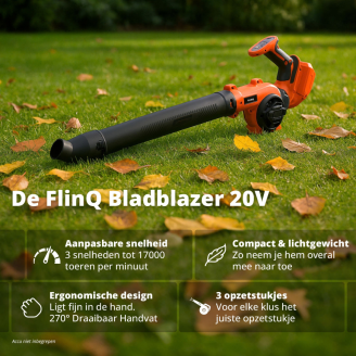 FlinQ Draadloze Bladblazer 20V