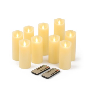 Set van 9 FlinQ Harmony LED kaarsen