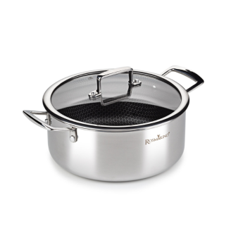 Rosmarino HEXAPRO Braadpan met deksel 24cm