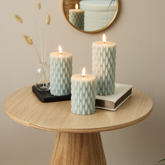 De Set van 3 Lifa Living Luxe LED Kaarsen.