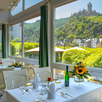 6 dagen 4*-hotel in Cochem + terras direct aan de Moezel met prachtig uitzicht incl. dagelijks ontbijt