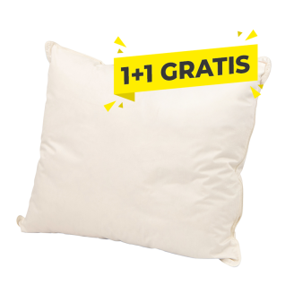 Vitality Pur Nature kapok hoofdkussen met katoenen tijk en actiebadge koop 1 krijg 1 gratis