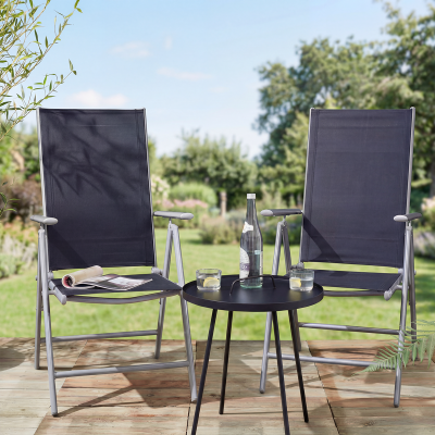 Set van 2 Aluminium Tuinstoelen