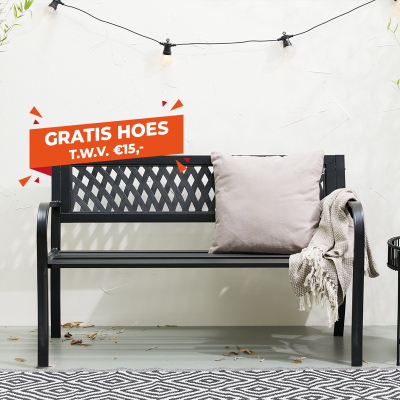 Lifa Garden Stalen Tuinbank met Hoes